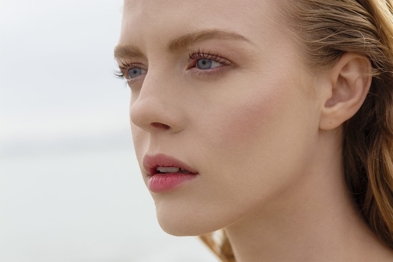 natural look on model on beach