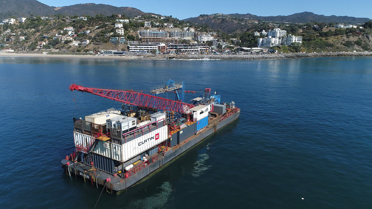 photography documentation of an offshore installation in Los Angeles